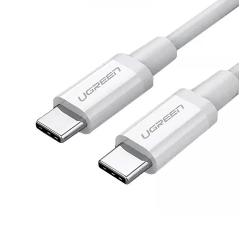 Ugreen USB-C 2.0 Male To USB-C 2.0 Male 3A Data Cable - 1M (White) (US264/60518)