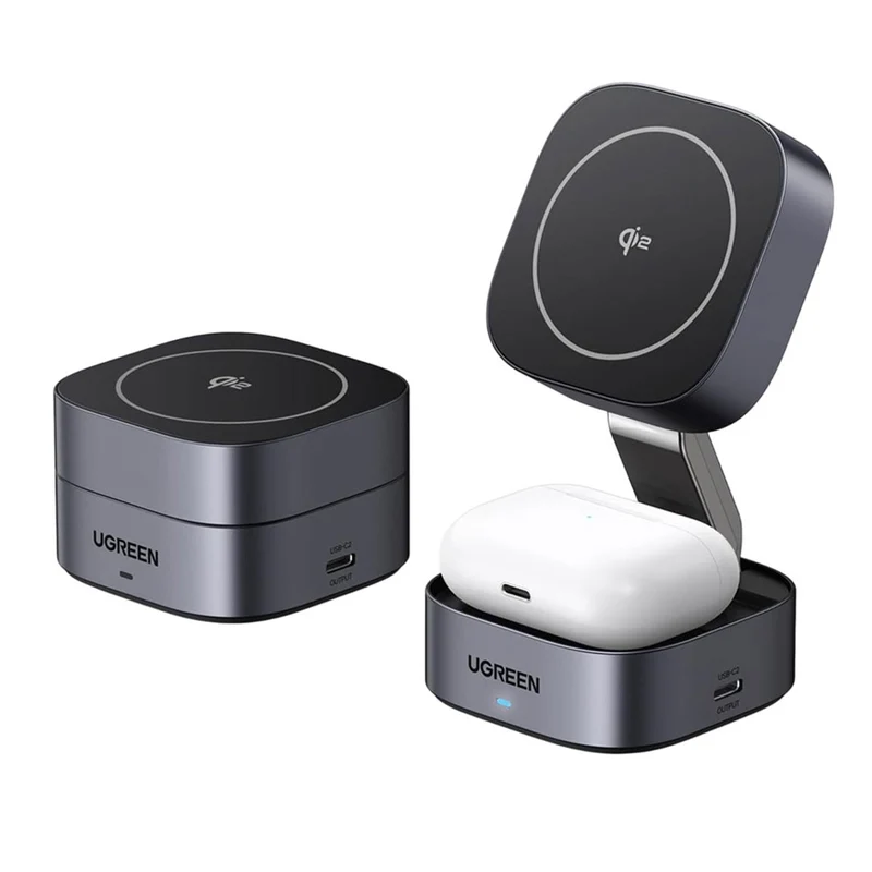 UGreen Magnetic Attachment 15W 2-in-1 Magnetic Wireless Charger (W702/35316)