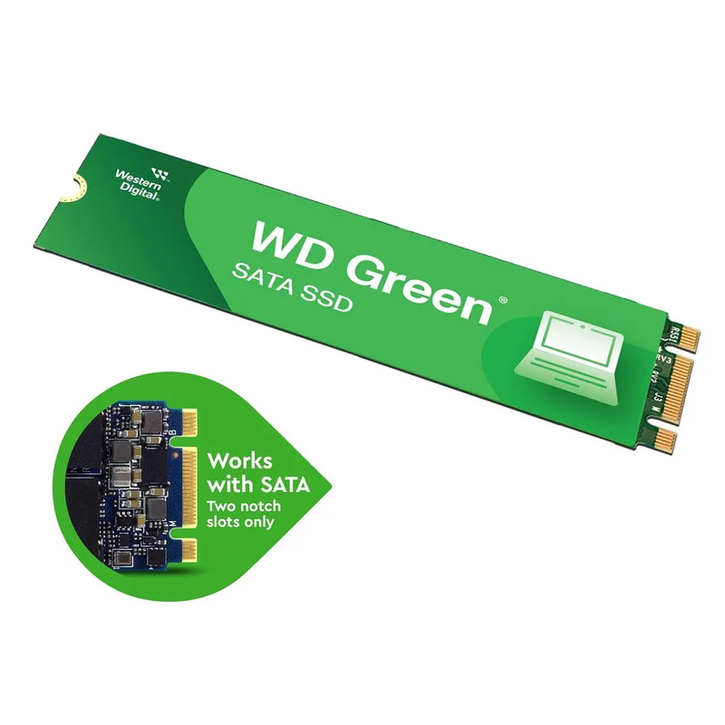 WD Green SATA SSD M.2 2280 (240GB, 480GB)