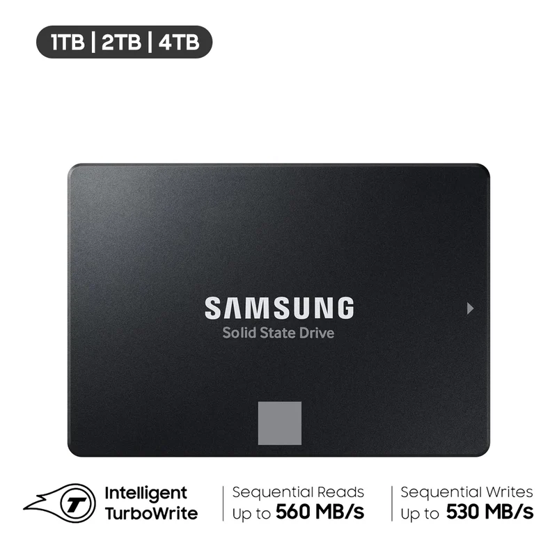 Samsung 870 EVO Sata III 2.5” SSD (1TB, 2TB, 4TB)(MZ-77E1T0BW, MZ-77E2T0BW, MZ-77E4T0BW)