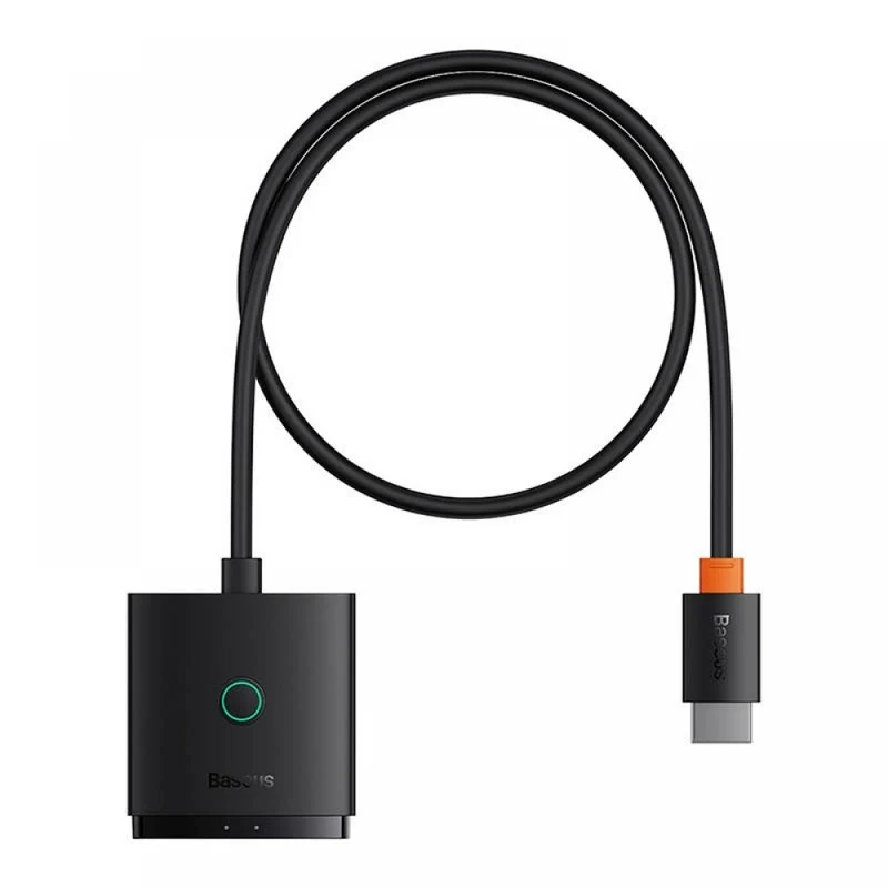 Baseus AirJoy Series 2-in-1 Bidirectional HDMI Switch with 1m Cable (Cluster Black) (B01331105111-01)