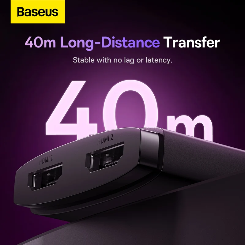 Baseus AirJoy Series 2-in-1 Bidirectional HDMI Switch (Cluster Black) (B01331105111-00)