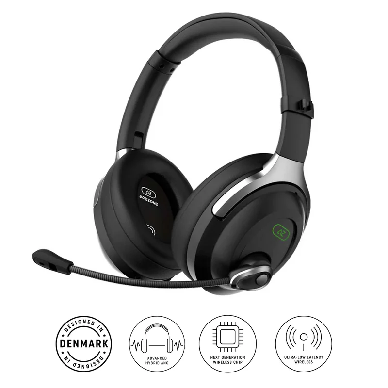 AceZone A-Spire Advanced Hybrid ANC Wireless Gaming Headset