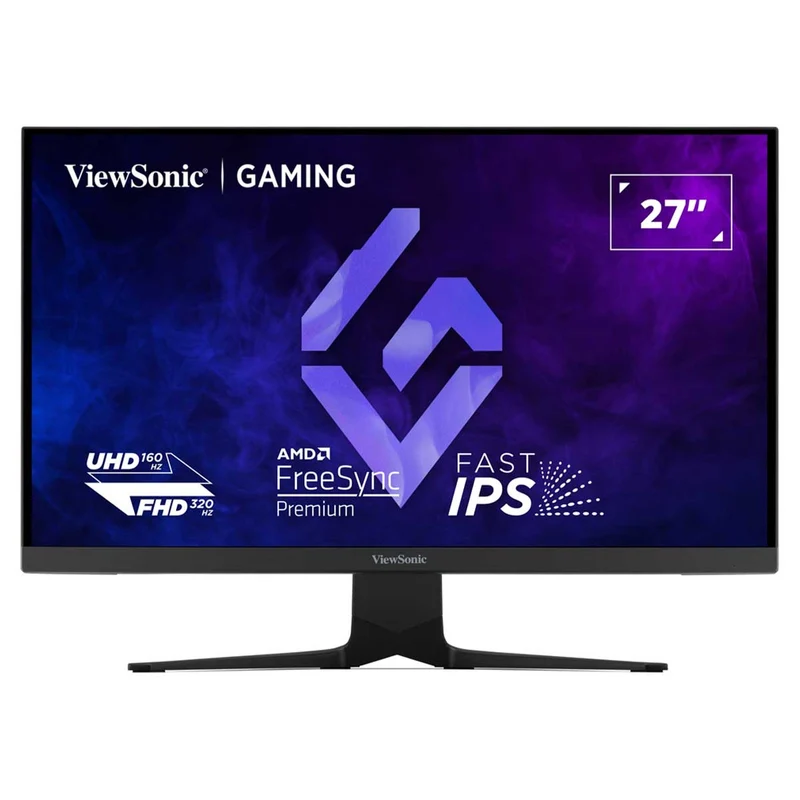ViewSonic XG275D1-4K 27" (3840x2160) Dual Mode (UHD at 160Hz or FHD at 320Hz) 0.5ms MPRT Fast IPS Gaming Monitor