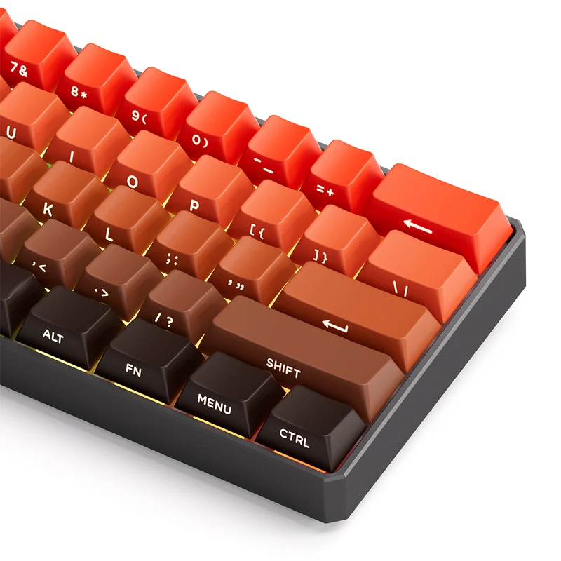 MonsGeek FUN60 Ultra SP Shine-Through Blaze Gradient Wired RGB Mechanical Keyboard (Akko Glare Magnetic Switch)