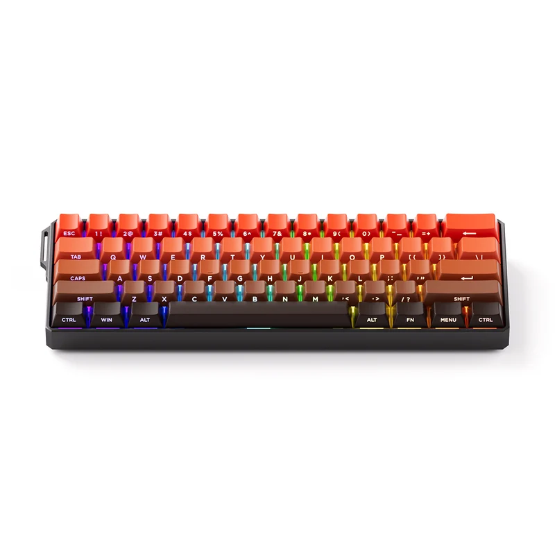 MonsGeek FUN60 Ultra SP Shine-Through Blaze Gradient Wired RGB Mechanical Keyboard (Akko Glare Magnetic Switch)
