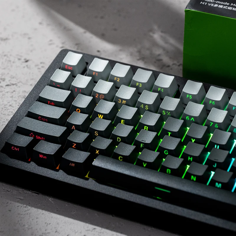 MonsGeek M1 V5 HE-SP Aluminum Case Multi-Mode RGB Hot-Swappable Mechanical Keyboard (Dark Night) (Akko Glare Magnetic Switch)