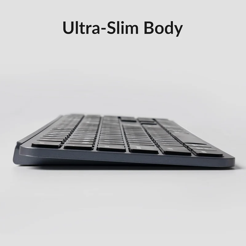 Keychron B6 Pro Ultra-Slim Wireless Keyboard (Space Gray) (B6P-K1)
