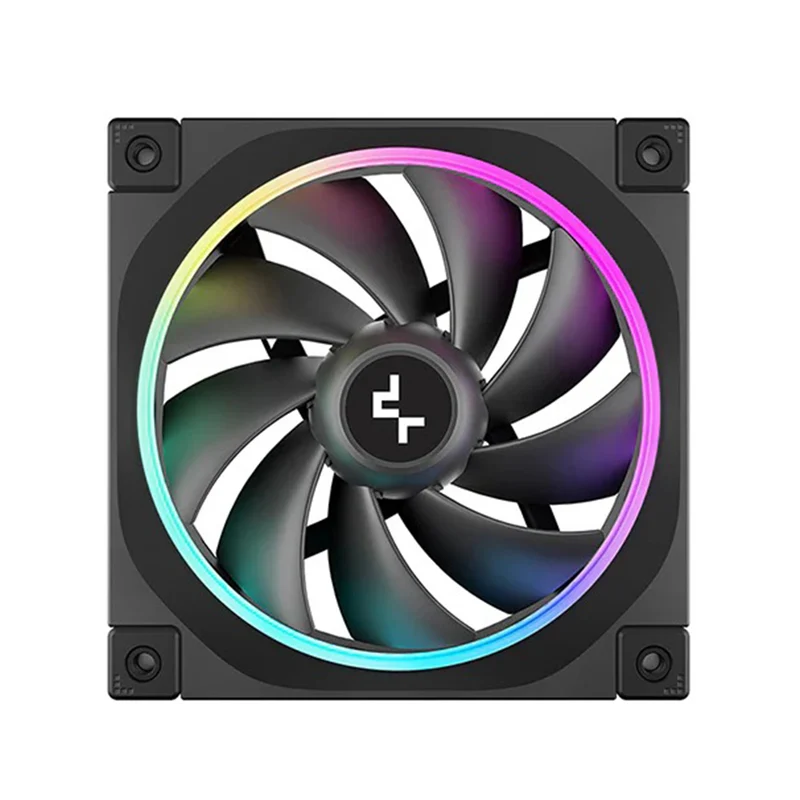 Deepcool FL12 120mm Unique ARGB Cooling Fan - 3-Pack (Black, White) (R-FL12-BKAPN3-G, R-FL12-WHAPN3-G)