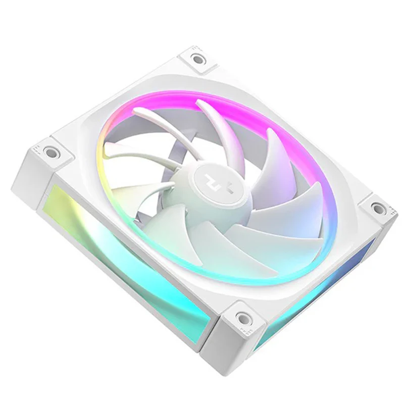 Deepcool FL12 120mm Unique ARGB Cooling Fan - 3-Pack (Black, White) (R-FL12-BKAPN3-G, R-FL12-WHAPN3-G)