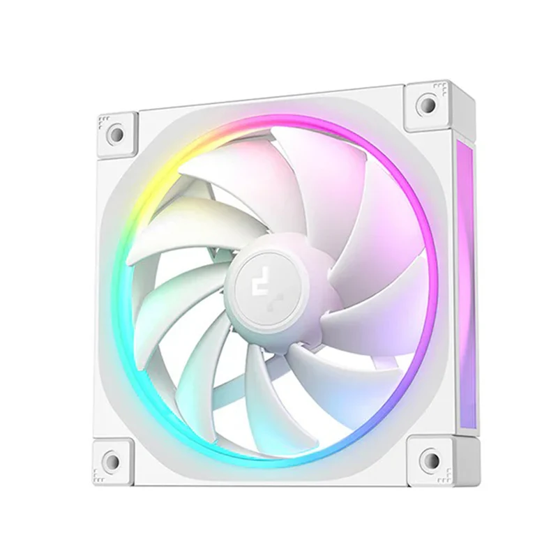 Deepcool FL12 120mm Unique ARGB Cooling Fan - 1-Pack (Black, White) (R-FL12-BKAPN1-G, R-FL12-WHAPN1-G)