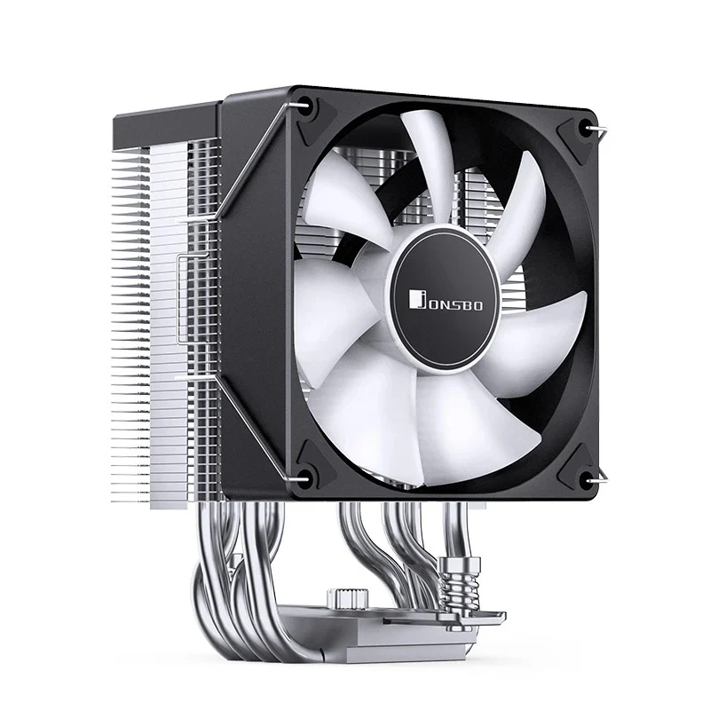 Jonsbo CR-1400 EVO Silent Series 90MM Single-Tower CPU Cooler (Black, White)