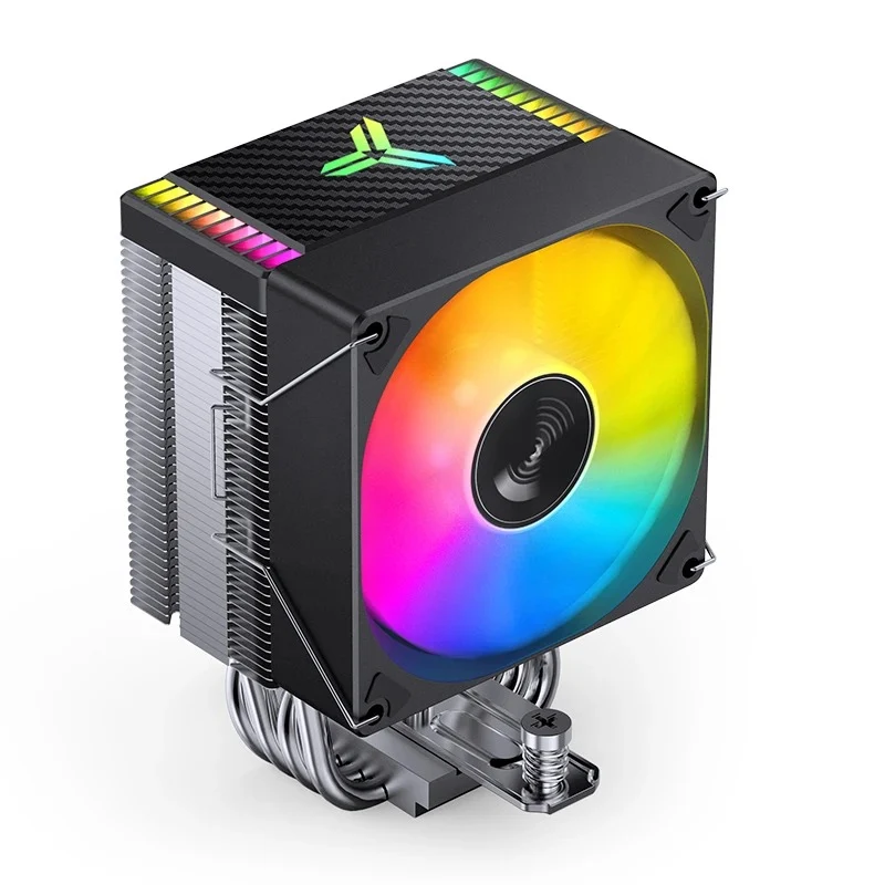 Jonsbo CR-1400 EVO ARGB Silent Series 90MM Single-Tower CPU Cooler (Black, White)