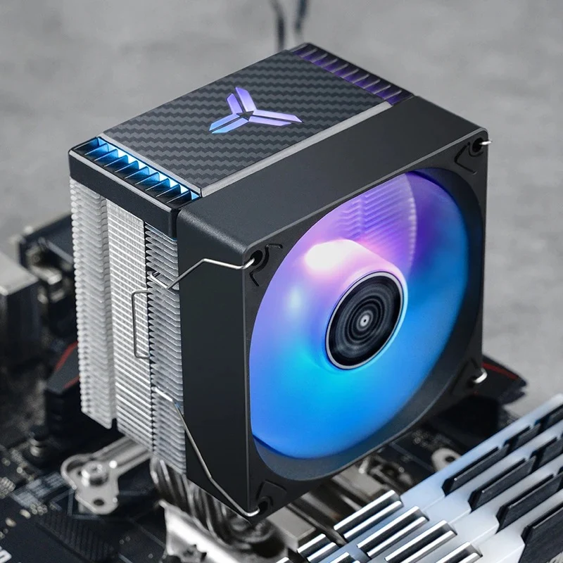 Jonsbo CR-1400 EVO ARGB Silent Series 90MM Single-Tower CPU Cooler (Black, White)