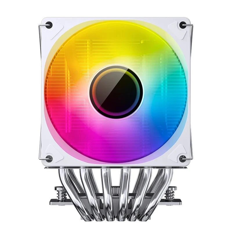 Jonsbo CR-1400 DV2 ARGB Silent Series 90MM Dual-Fan / Dual-Tower CPU Cooler (White)