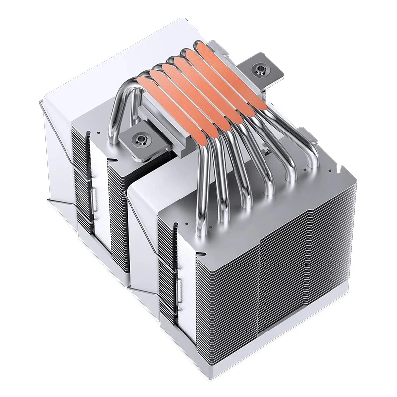 Jonsbo CR-1400 DV2 ARGB Silent Series 90MM Dual-Fan / Dual-Tower CPU Cooler (White)
