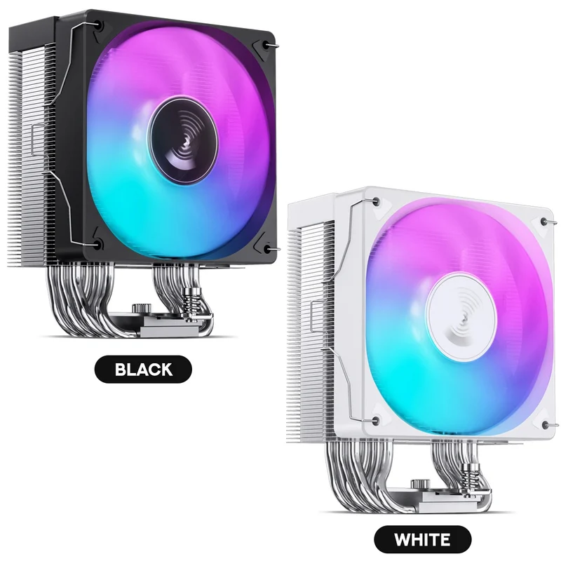 Jonsbo CR-1000 Max Silent Series 120MM Single-Tower CPU Cooler (Black, White)
