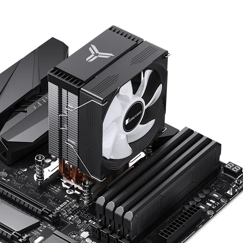 Jonsbo CR-1300 EVO 90MM Single-Tower CPU Cooler (Black, White)