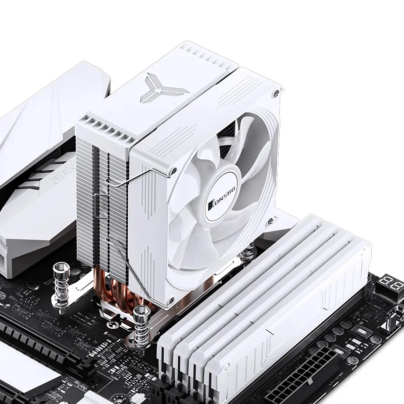 Jonsbo CR-1300 EVO 90MM Single-Tower CPU Cooler (Black, White)