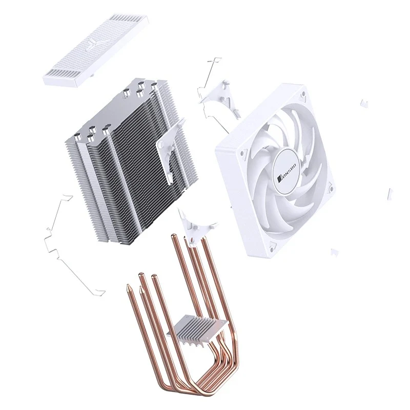 Jonsbo CR-1000E 120MM Single-Tower CPU Cooler (White)