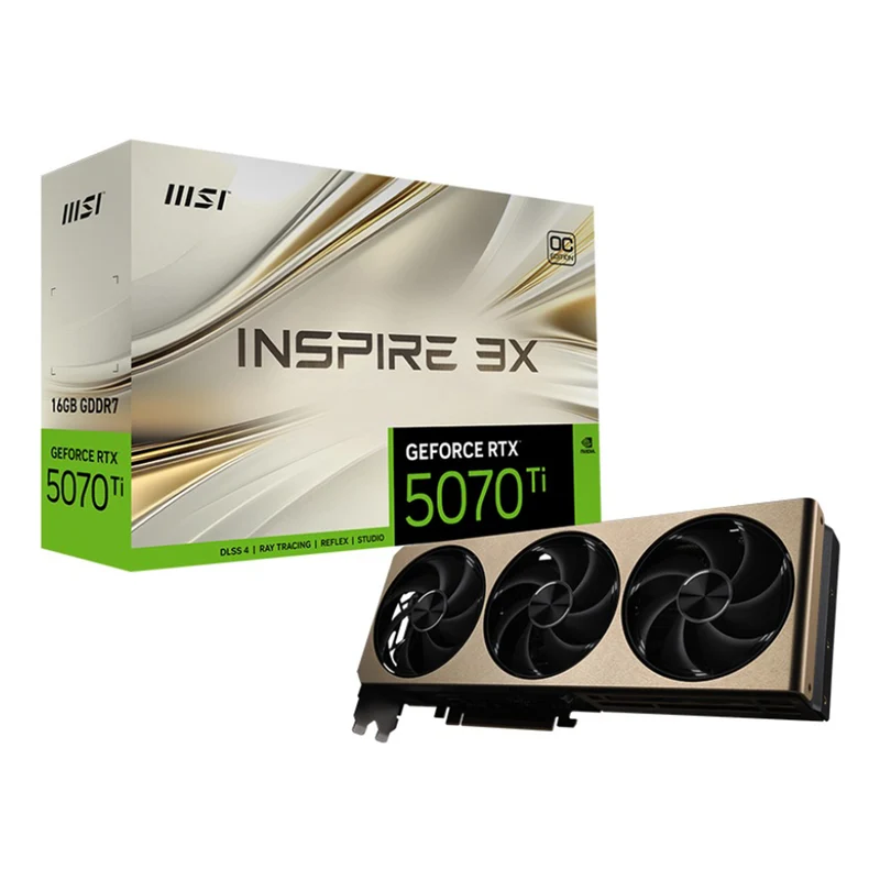 MSI Geforce RTX 5070 Ti 16GB Inspire 3X OC Plus Graphics Card