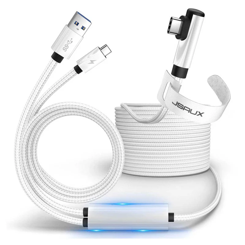 JSAUX USB-C 2-in-1 5M Link Cable for Oculus (White) (CD0044A)