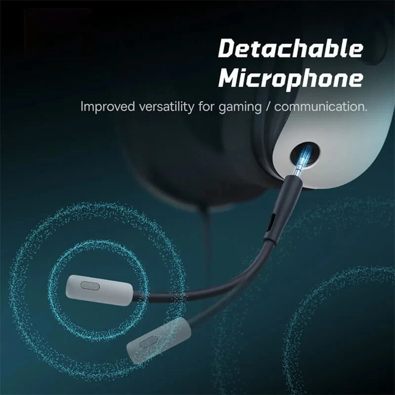Baseus Bowie GoPlay 1 Max Gaming Wired Headphone with Detachable Microphone (Moon White) (A00181002213-00)
