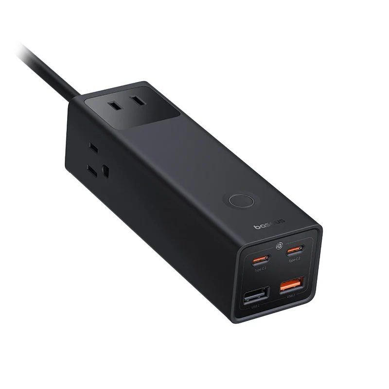 Baseus PowerCombo Pro PowerStrip 3AC+2U+2C 100W with 1.5m Power Cord (Cluster Black) (E00023509113-00)