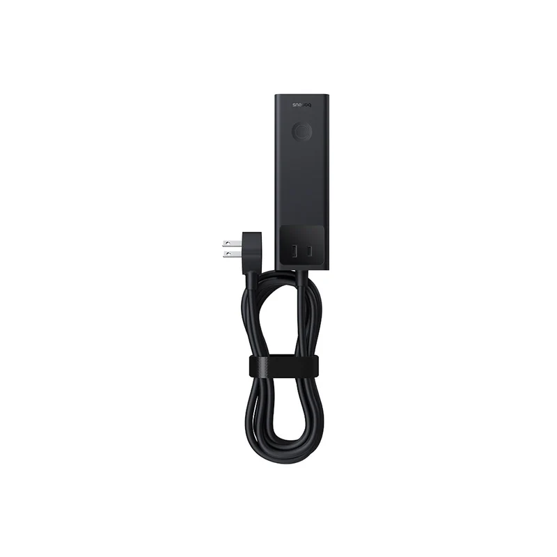 Baseus PowerCombo Pro PowerStrip 3AC+2U+2C 100W with 1.5m Power Cord (Cluster Black) (E00023509113-00)