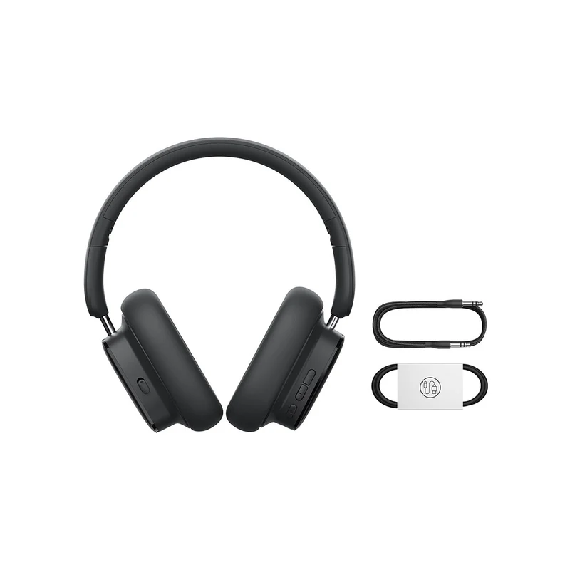 Baseus Bowie H1i Noise-Cancellation Wireless Headphone (Cluster Black, Stellar White) (A00050402113-00, A00050402223-00)