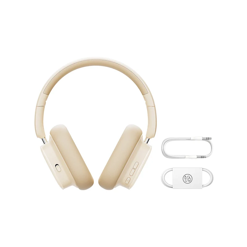 Baseus Bowie H1i Noise-Cancellation Wireless Headphone (Cluster Black, Stellar White) (A00050402113-00, A00050402223-00)