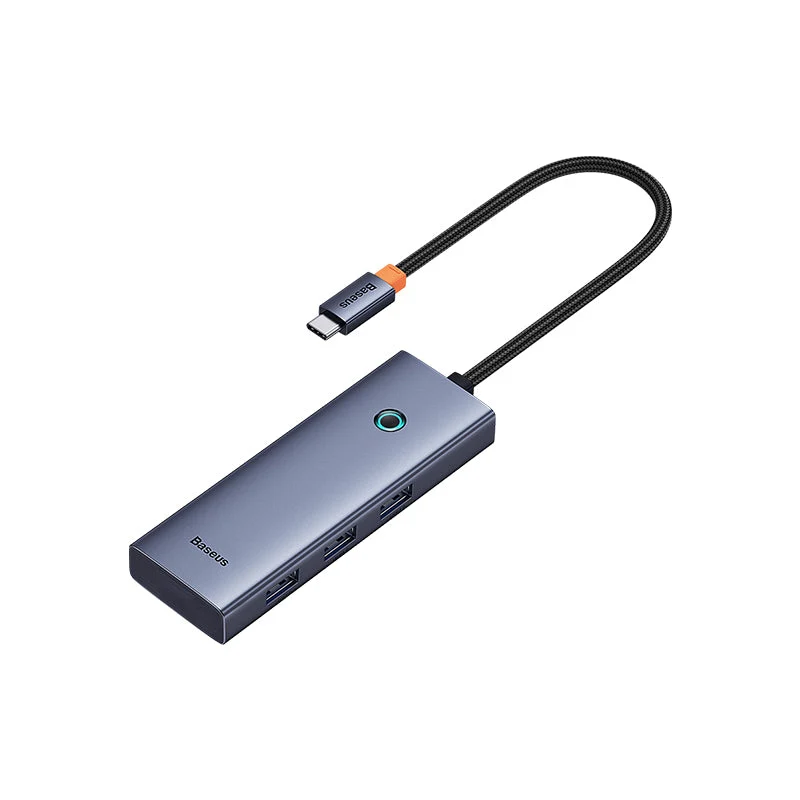 Baseus UltraJoy Series 5-Port Hub Docking Station USB-C to HDMI 4K@30Hz + 3xUSB-C 3.0 + PD (Space Grey) (B00052801811-00)