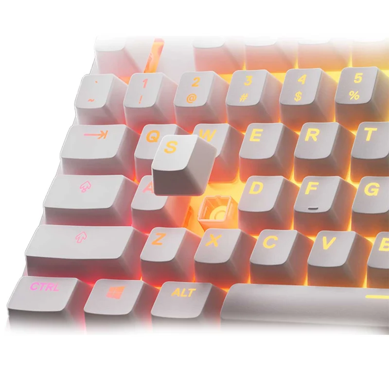 SteelSeries Apex 3 TKL RGB Water & Dust Resistant Whisper Quiet Switches Gaming Keyboard (White) (PN64819)