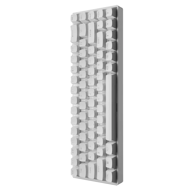 Fierce Gaming Gear Fire 68 Wired Hot-Swappable Mechanical Keyboard (White) (Gateron Double-Rail White Hall Effect Magnetic Switch)