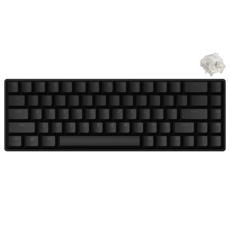 Fierce Gaming Gear Fire 68 Wired Hot-Swappable Mechanical Keyboard (Black) (Gateron Double-Rail White Hall Effect Magnetic Switch)