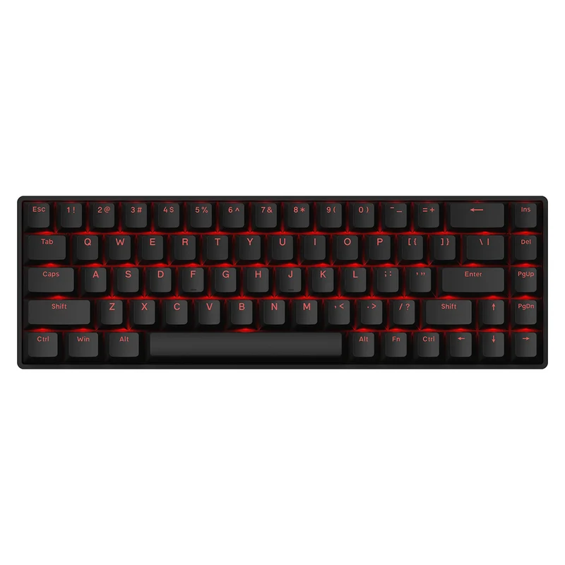 Fierce Gaming Gear Fire 68 Wired Hot-Swappable Mechanical Keyboard (Black) (Gateron Double-Rail White Hall Effect Magnetic Switch)
