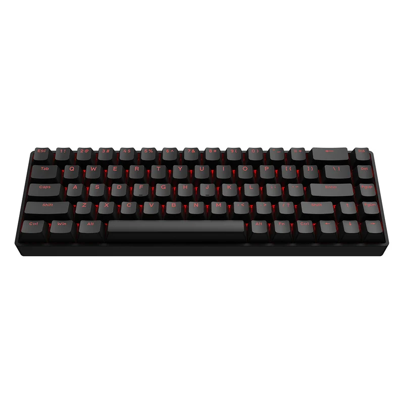 Fierce Gaming Gear Fire 68 Wired Hot-Swappable Mechanical Keyboard (Black) (Gateron Double-Rail White Hall Effect Magnetic Switch)