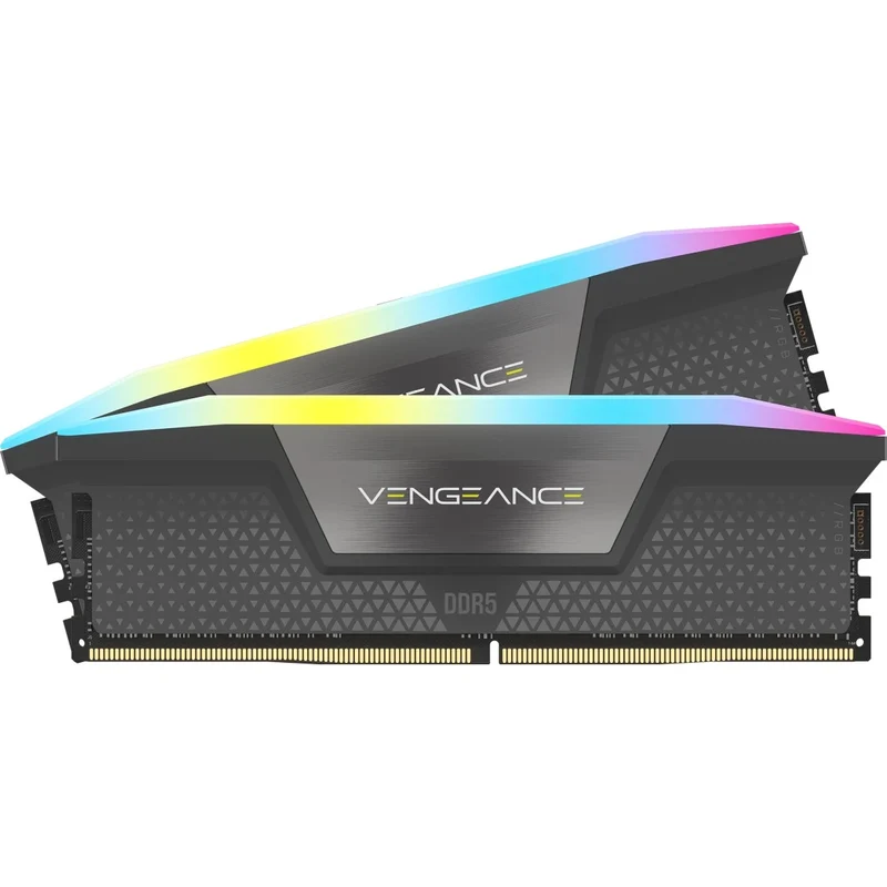 Corsair Vengeance RGB 32GB (2x16GB) DDR5 DRAM 6000MT/s CL30 AMD EXPO & Intel XMP Memory Kit (Black, White)