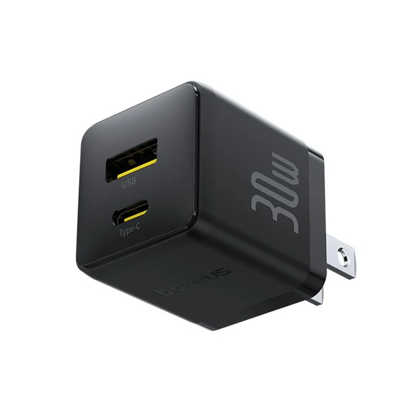 Baseus Palm Fast Charger C+U 30W (Cluster Black) (P1011160B113-00)