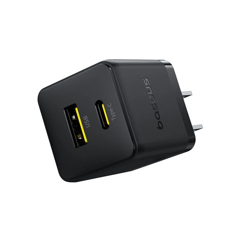 Baseus Palm Fast Charger C+U 30W (Cluster Black) (P1011160B113-00)