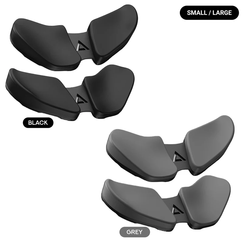 Deltahub Carpio 2.0 Ergonomic Wrist Rest Set Left & Right (Small, Large) (Black, Grey)