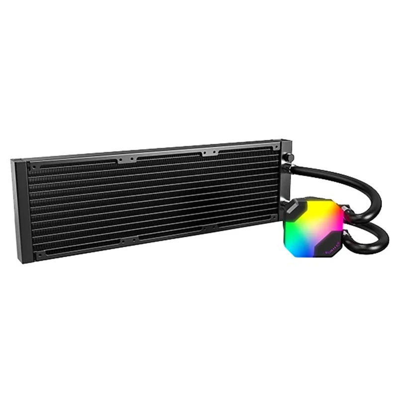 Montech HyperFlow ARGB 360 AIO CPU Liquid Cooler (Black, White)
