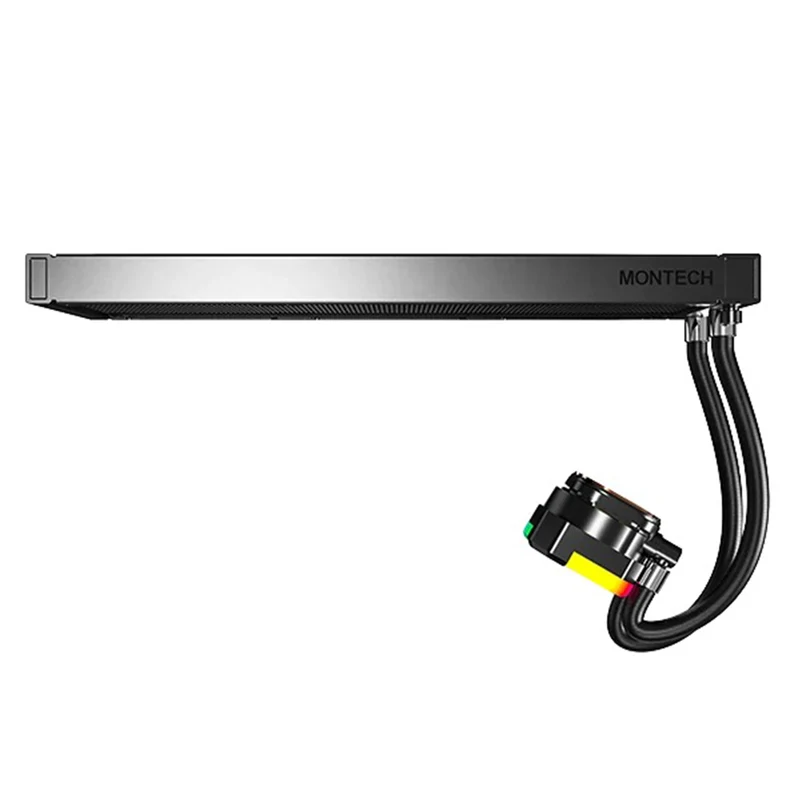Montech HyperFlow ARGB 360 AIO CPU Liquid Cooler (Black, White)
