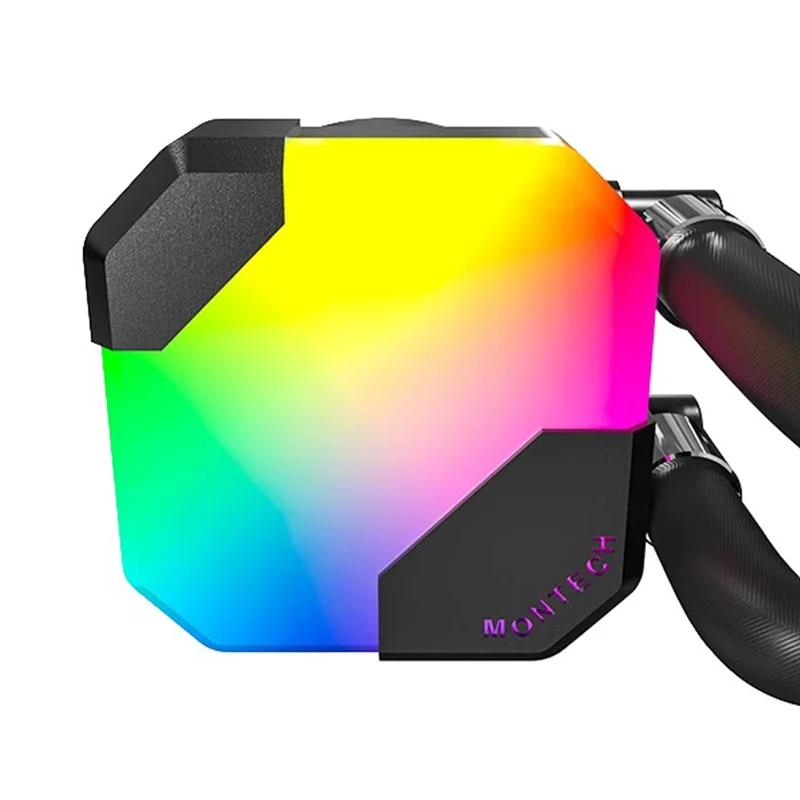 Montech HyperFlow ARGB 360 AIO CPU Liquid Cooler (Black, White)