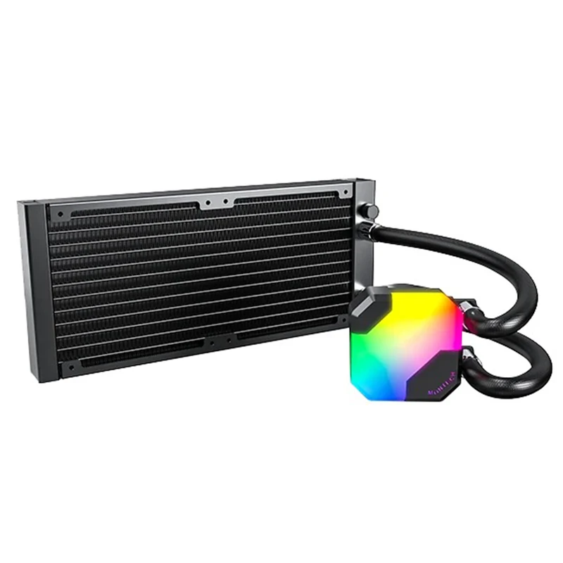 Montech HyperFlow ARGB 240 AIO CPU Liquid Cooler (Black, White)