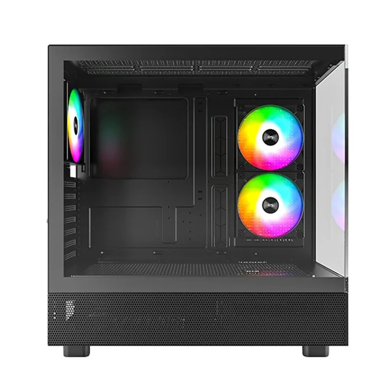 Montech XR Mid Tower ATX PC Case (Black, White)