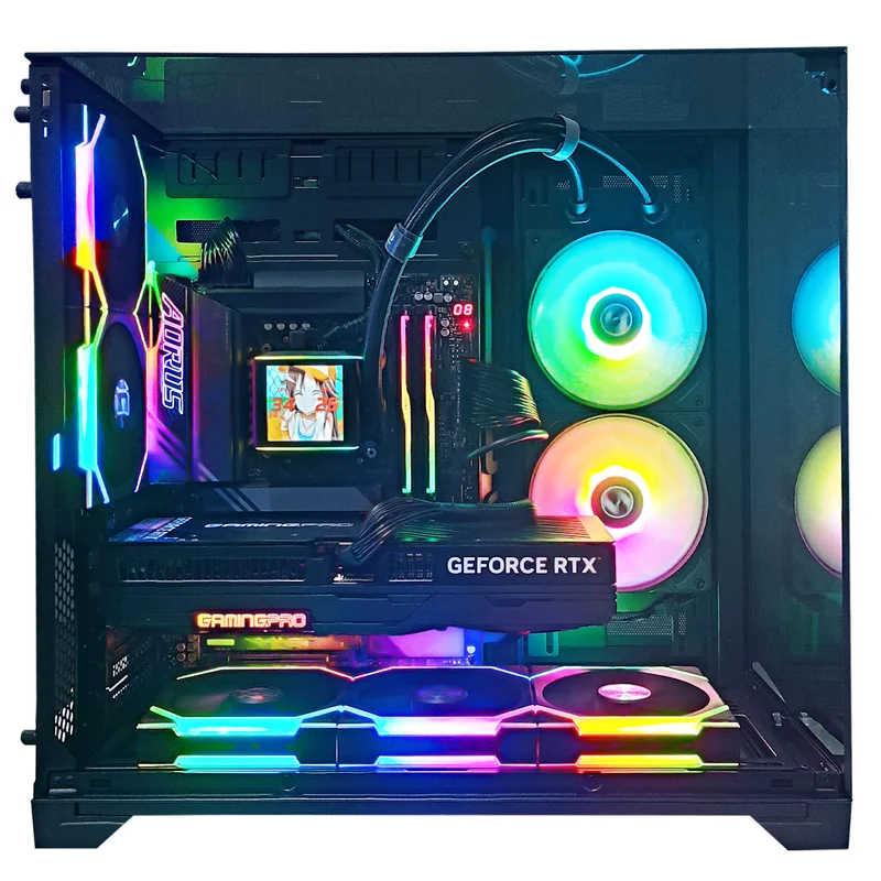 Ultra O11 Vision Black Desktop Gaming PC | AMD Ryzen 7 9800X3D | 64GB RAM | 4TB SSD | RTX 5080 | Windows 11 Pro