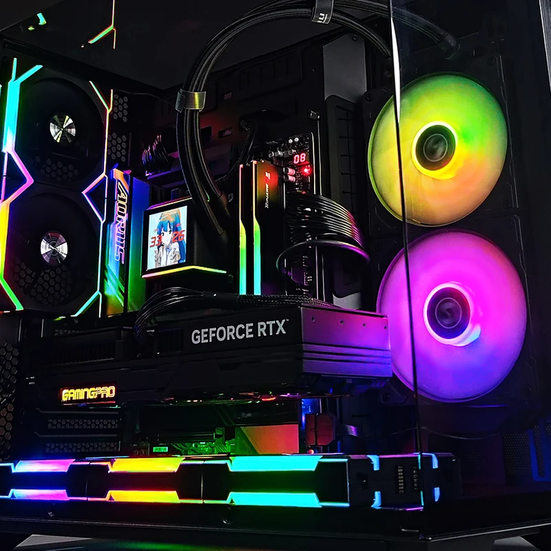 Ultra O11 Vision Black Desktop Gaming PC | AMD Ryzen 7 9800X3D | 64GB RAM | 4TB SSD | RTX 5080 | Windows 11 Pro