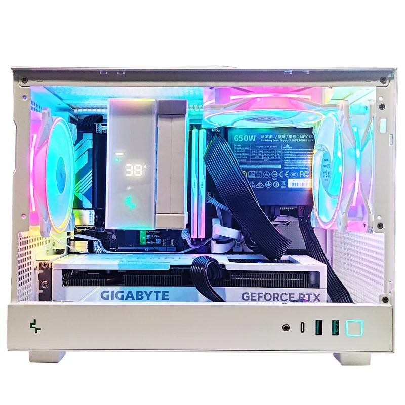 Aurora CH160 White Desktop Gaming PC | AMD Ryzen 5 7600 | 32GB RAM | 1TB SSD | RTX 4060 Ti | Windows 11 Pro