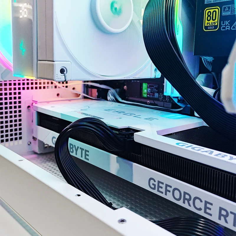 Aurora CH160 White Desktop Gaming PC | AMD Ryzen 5 7600 | 32GB RAM | 1TB SSD | RTX 4060 Ti | Windows 11 Pro